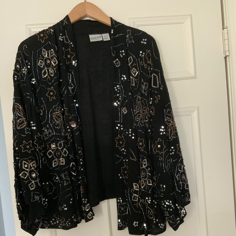 Chico’s Jeweled Jacket
